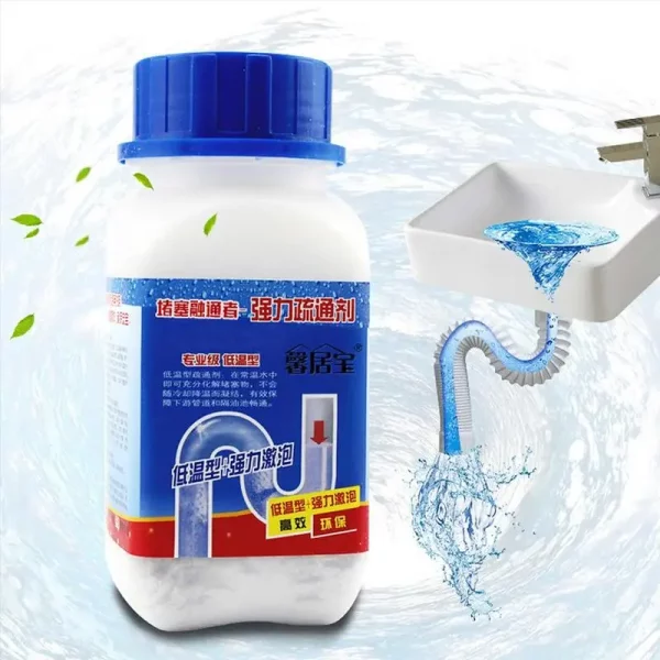 Powerful Kitchen and Toilet Drain Cleaner - Sink & Drain Dredge Agent