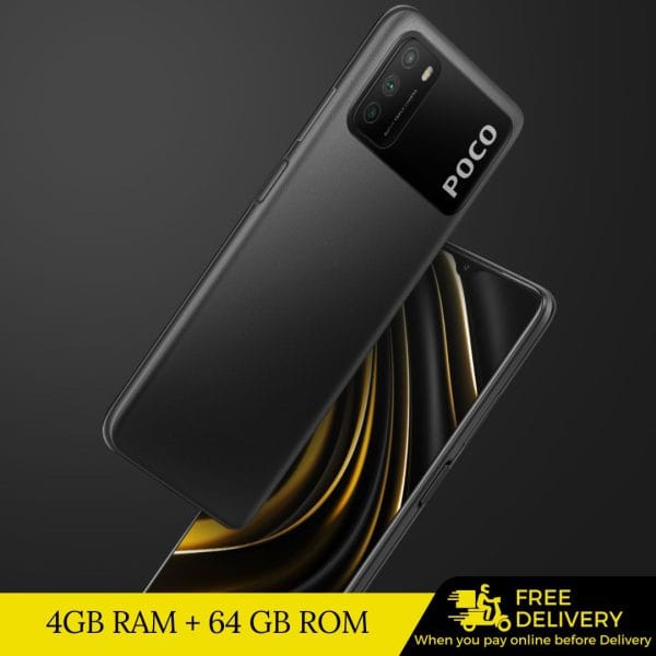 Xiaomi POCO M3 -64GB ROM+4GB RAM- 48MP AI Triple Camera -6000mAh Battery - Black - Image 4