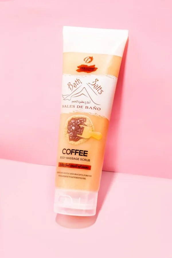 Dos Lunas Bath Salts Body Massage Scrub Coffee 380 mL - Image 3