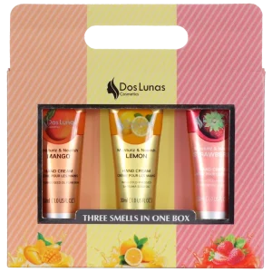 Dos Lunas Hand Cream 3in1 Mango & Lemon & Strawberry (each 30 mL)