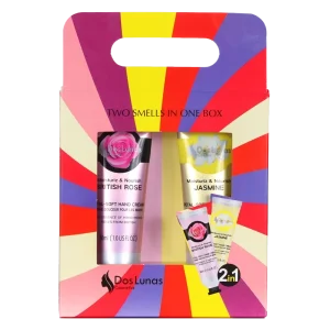 Dos Lunas Petal-Soft Hand Cream 2in1 British Rose and Jasmine (each 30 mL)