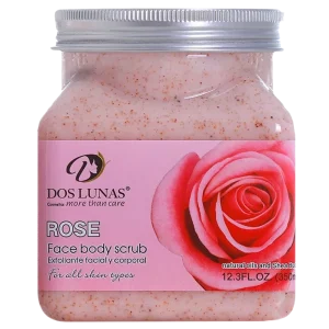 Dos Lunas Face & Body Scrub Rose 350 mL