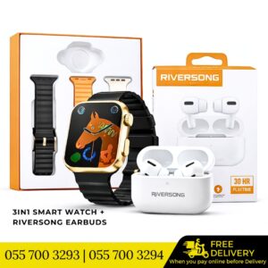 S9ULTRA Smartwatch 3in1 Straps + Riversong Airfly L5 Earbuds Bundle