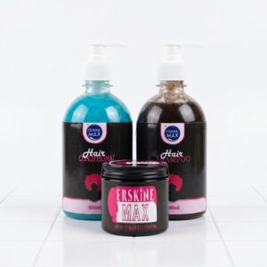 ERSKINE MAX Essential Wash Day & Hair Growth Trio